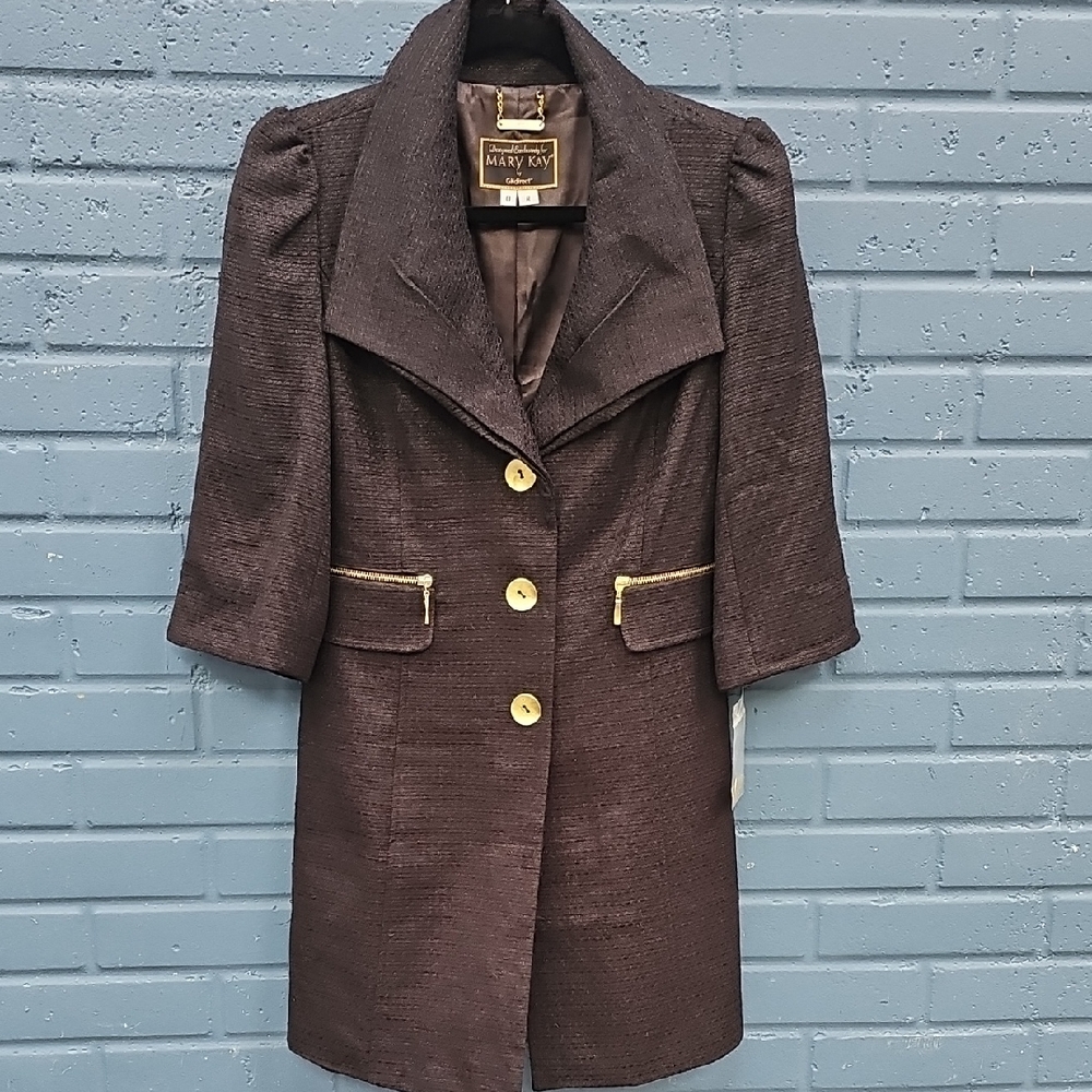 Mary Kay By GKdirect Womens Tweed Blazer Size 0R